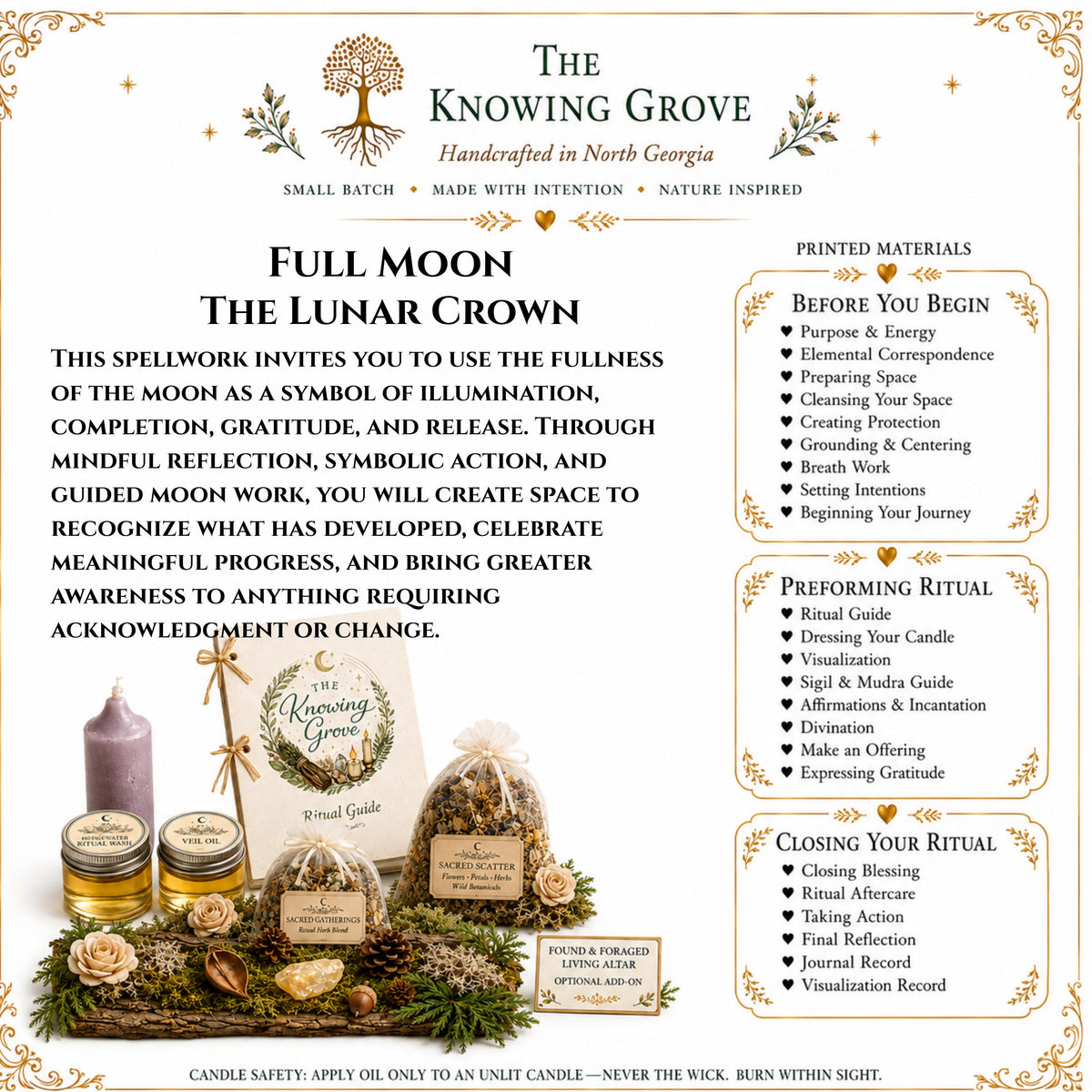 Full Moon Ritual Spellwork Kit