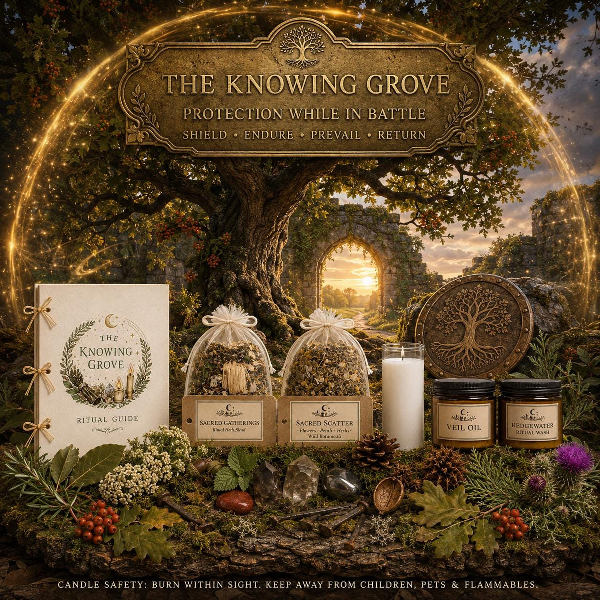 Protection During Battle Ritual Spellwork Kit