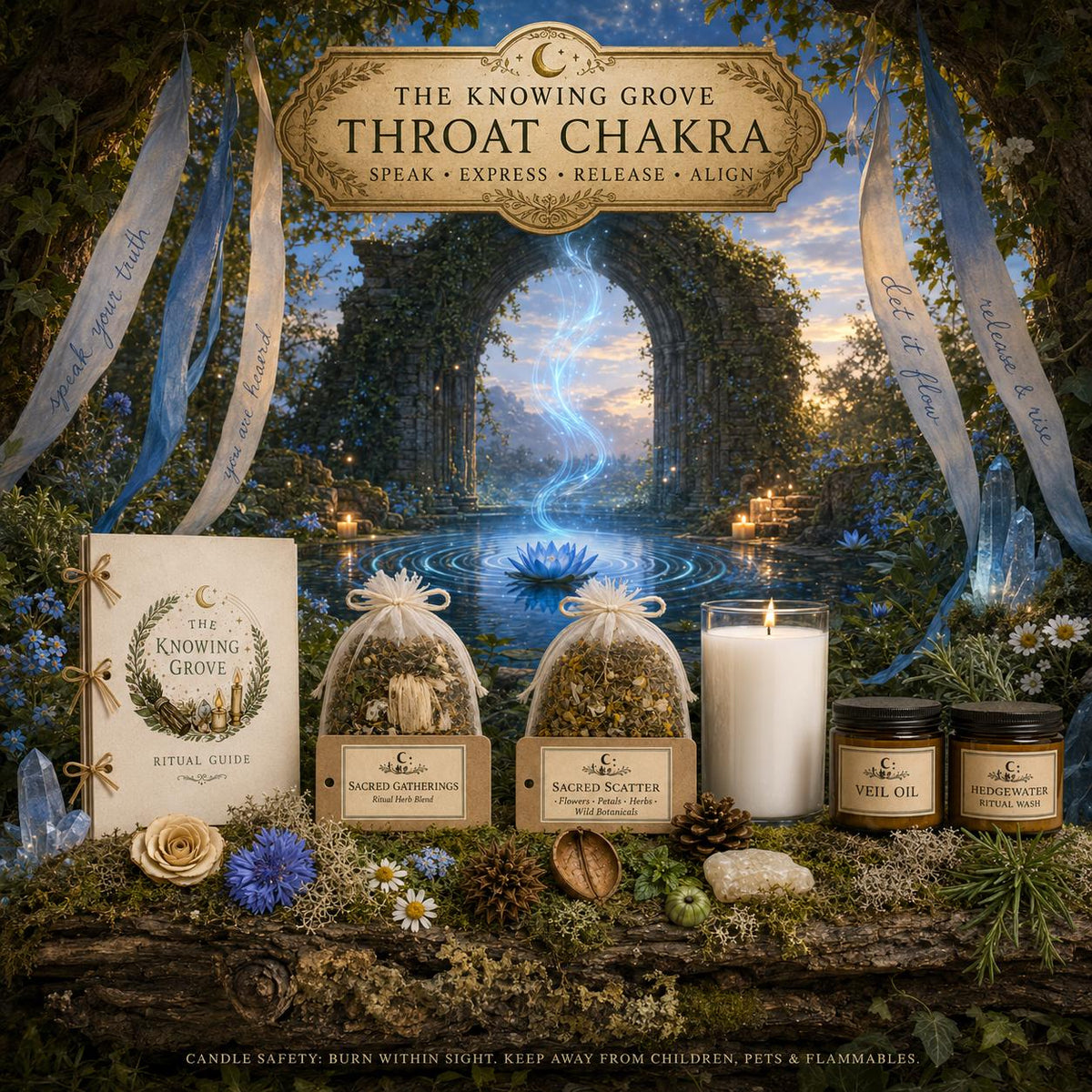Throat Chakra Ritual Spellwork Kit