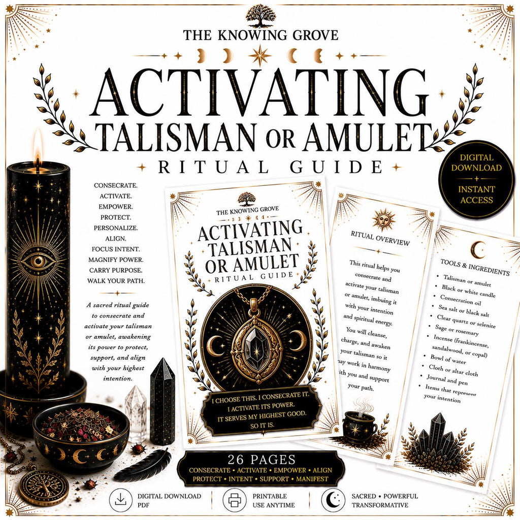 Talisman Amulet Activation Ritual Printable PDF Digital Download File
