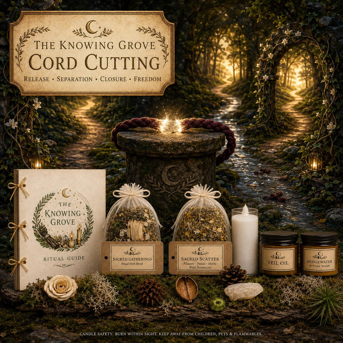 Cord Cutting Ritual Spellwork Kit