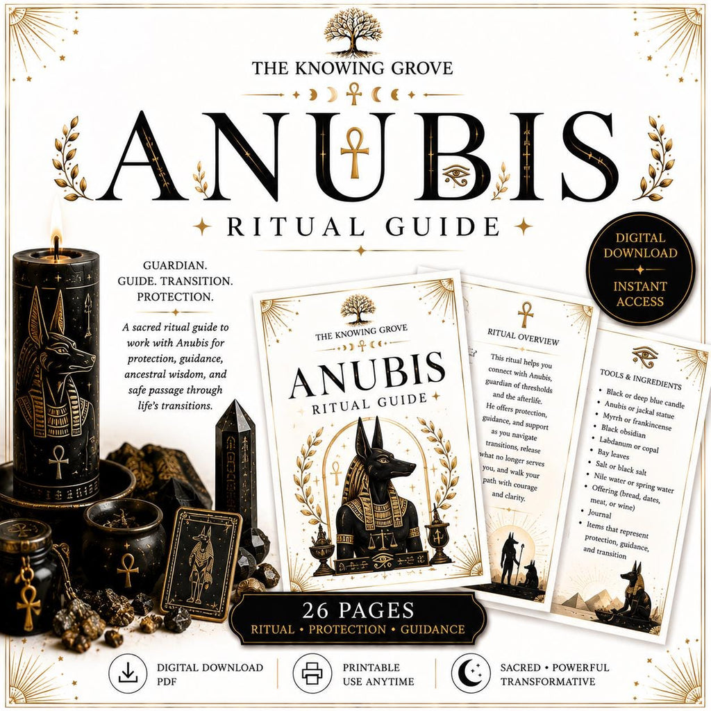 Working With Anubis Ritual Printable PDF Digital Download File