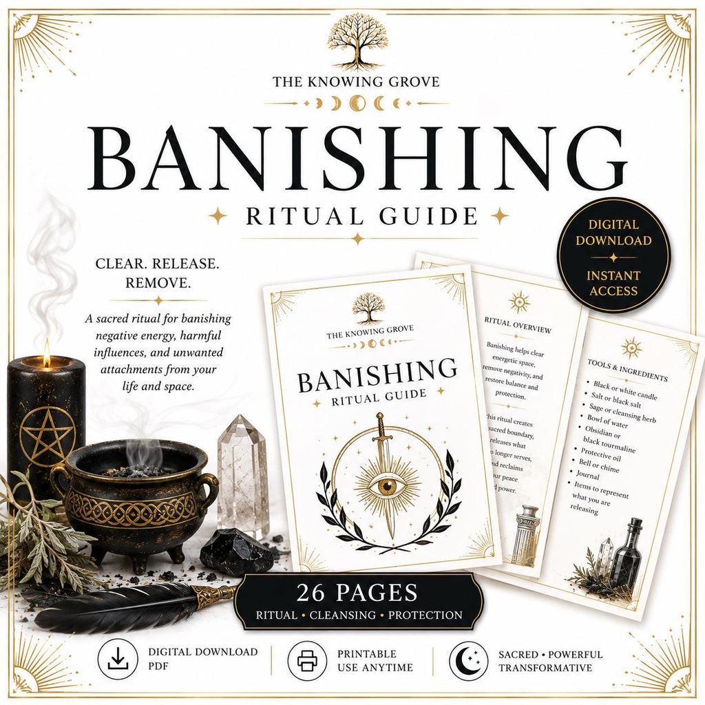 Banishing Ritual Printable PDF Digital Download File