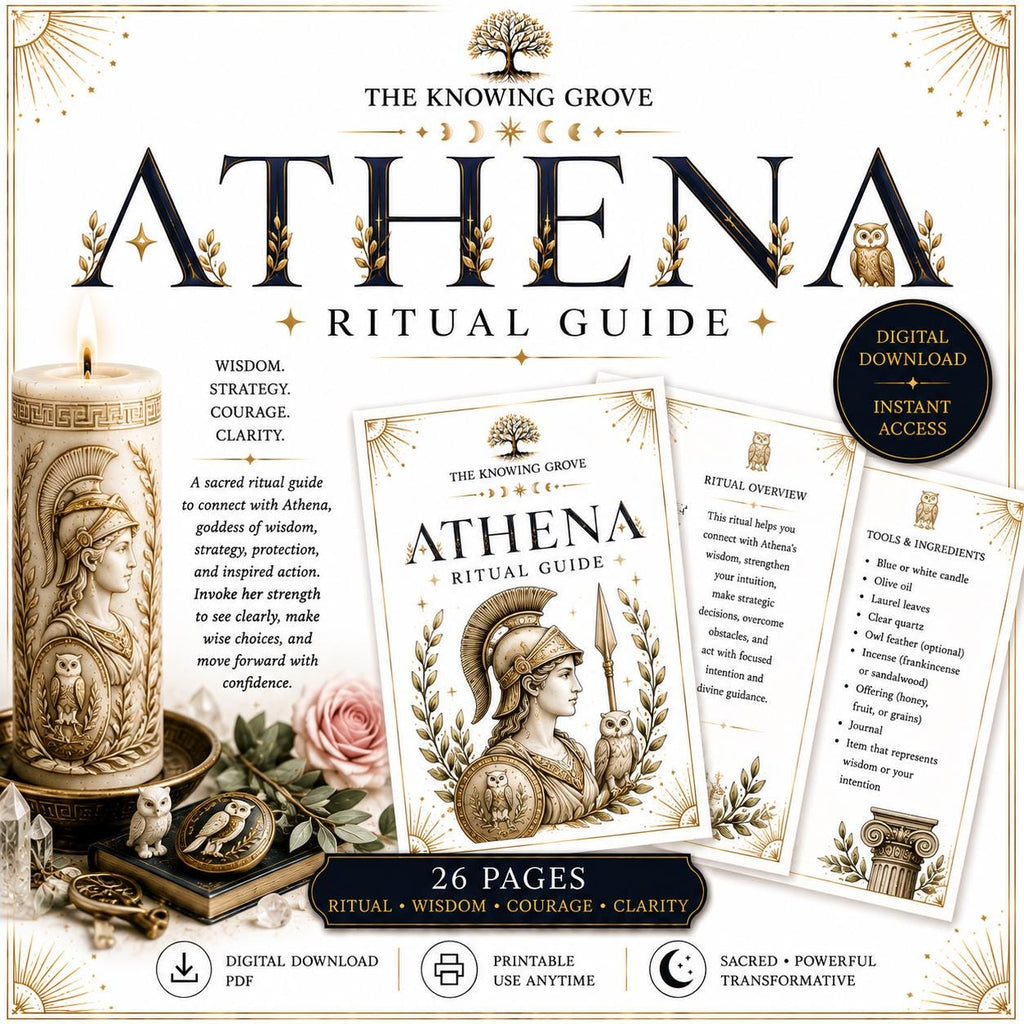 Working With Athena Ritual Printable PDF Digital Download File