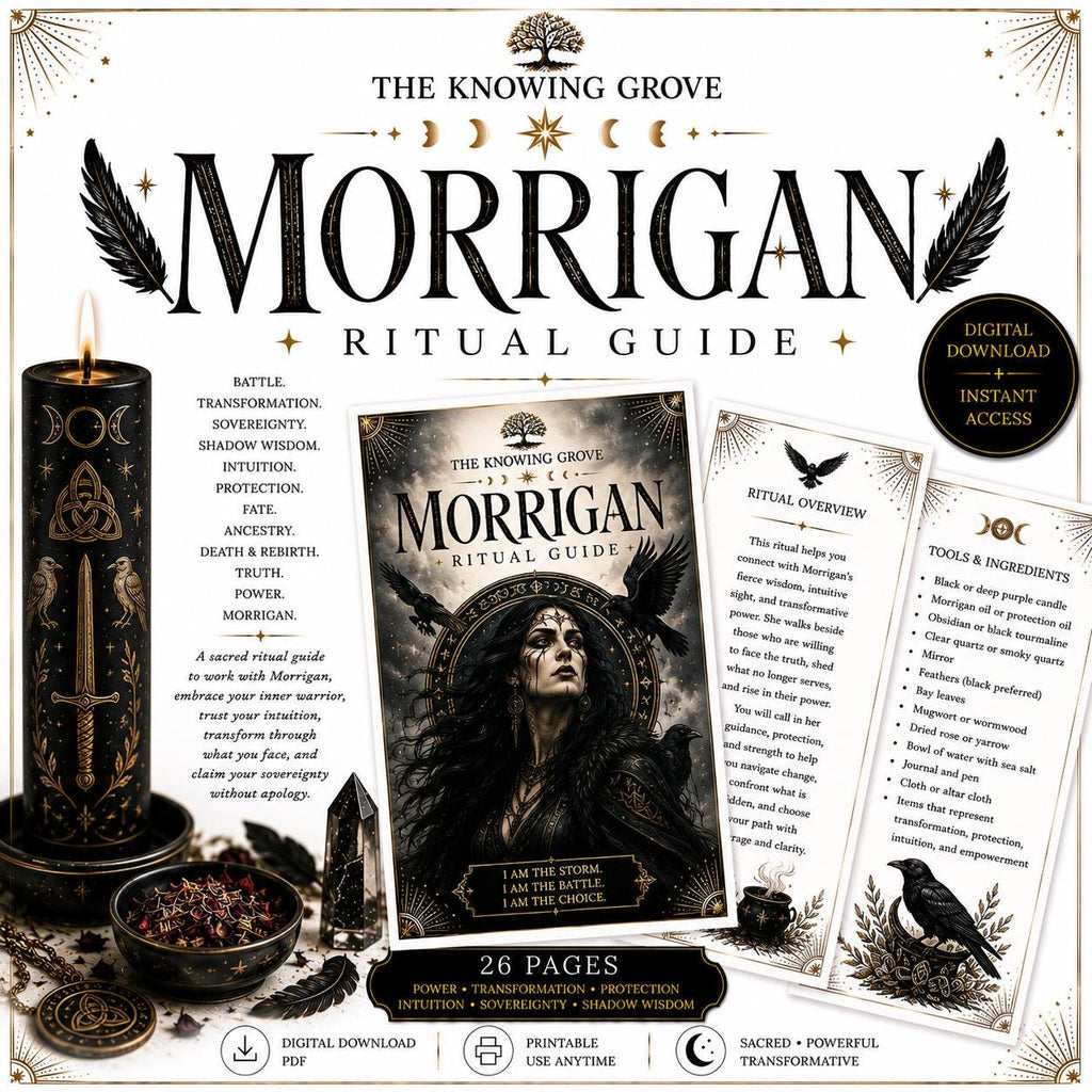 Working With The Morrigan Ritual Printable PDF Digital Download File