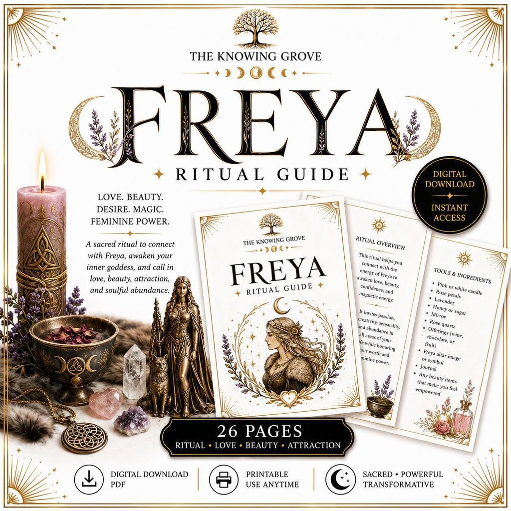 Working With Freya Ritual Printable PDF Digital Download File